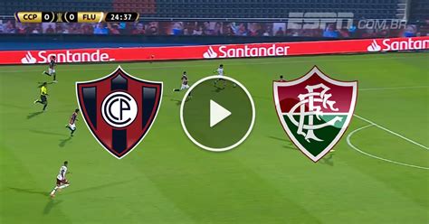 cerro porteno x fluminense ao vivo